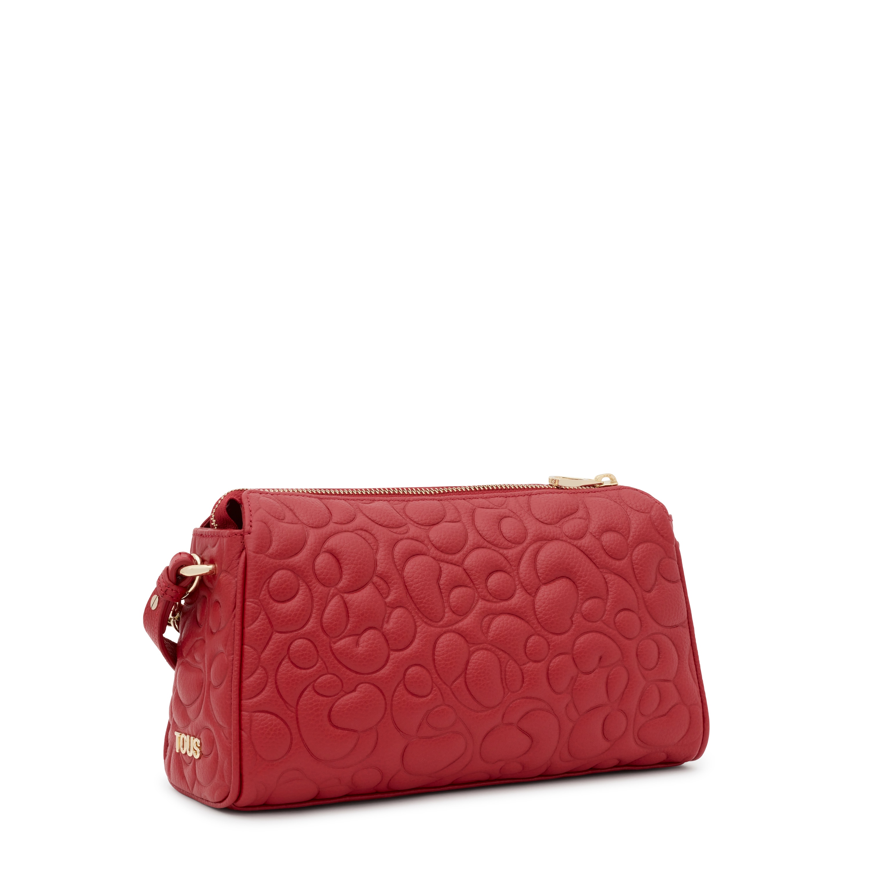 Large red leather Crossbody bag TOUS Greta