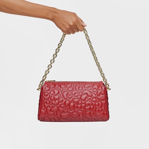Bandolera grande de piel roja TOUS Greta