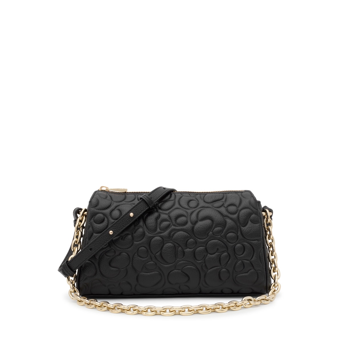 Large black leather Crossbody bag TOUS Greta