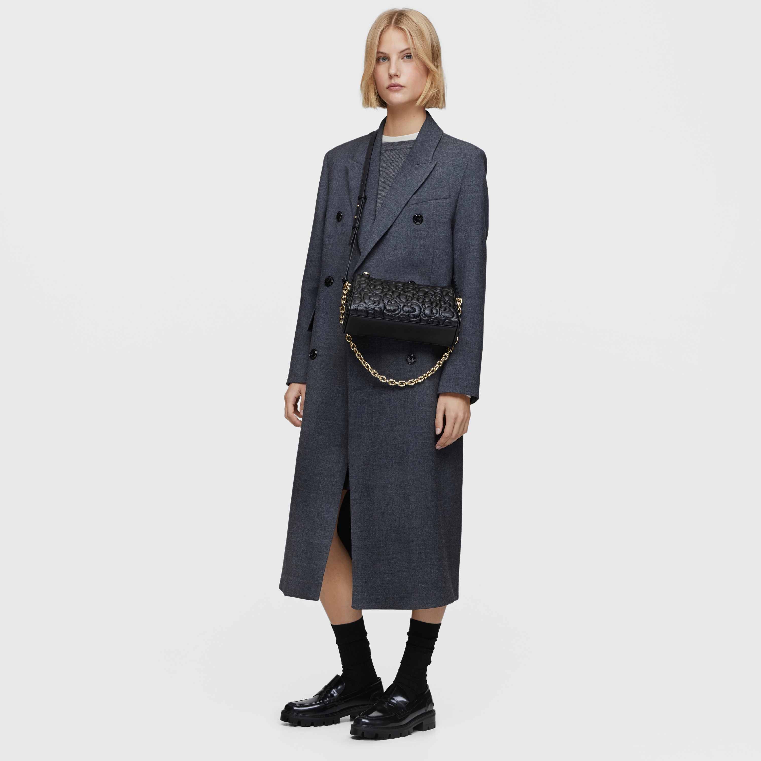 Large black leather Crossbody bag TOUS Greta