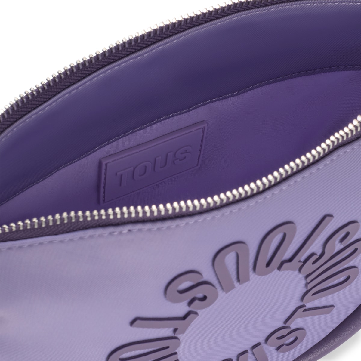 Medium dark-lilac-colored Crossbody bag TOUS Miranda Soft