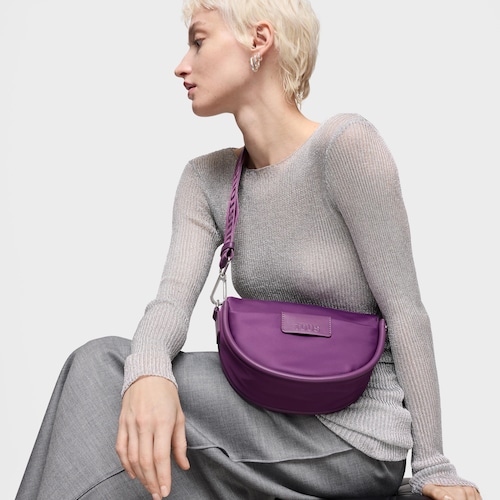 Bandolera mediana morada TOUS Miranda Soft New