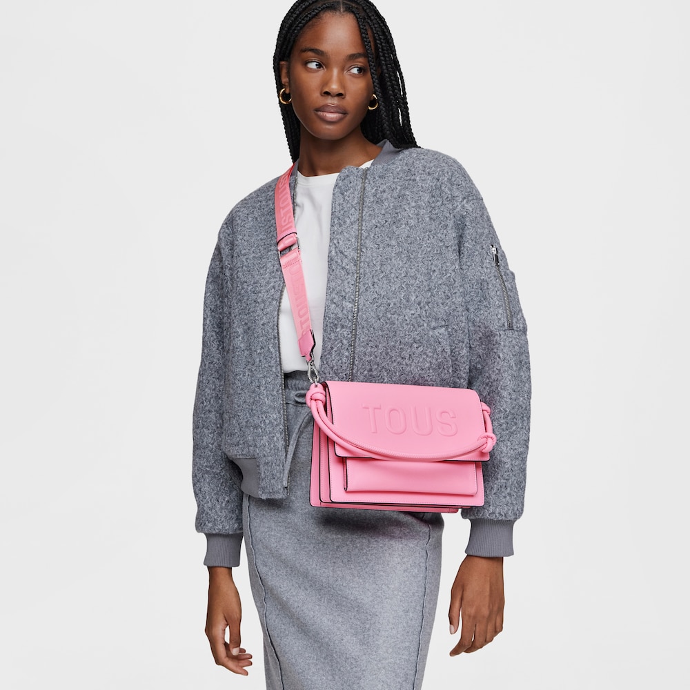 Medium pink Audree Crossbody bag TOUS La Rue New image number 4