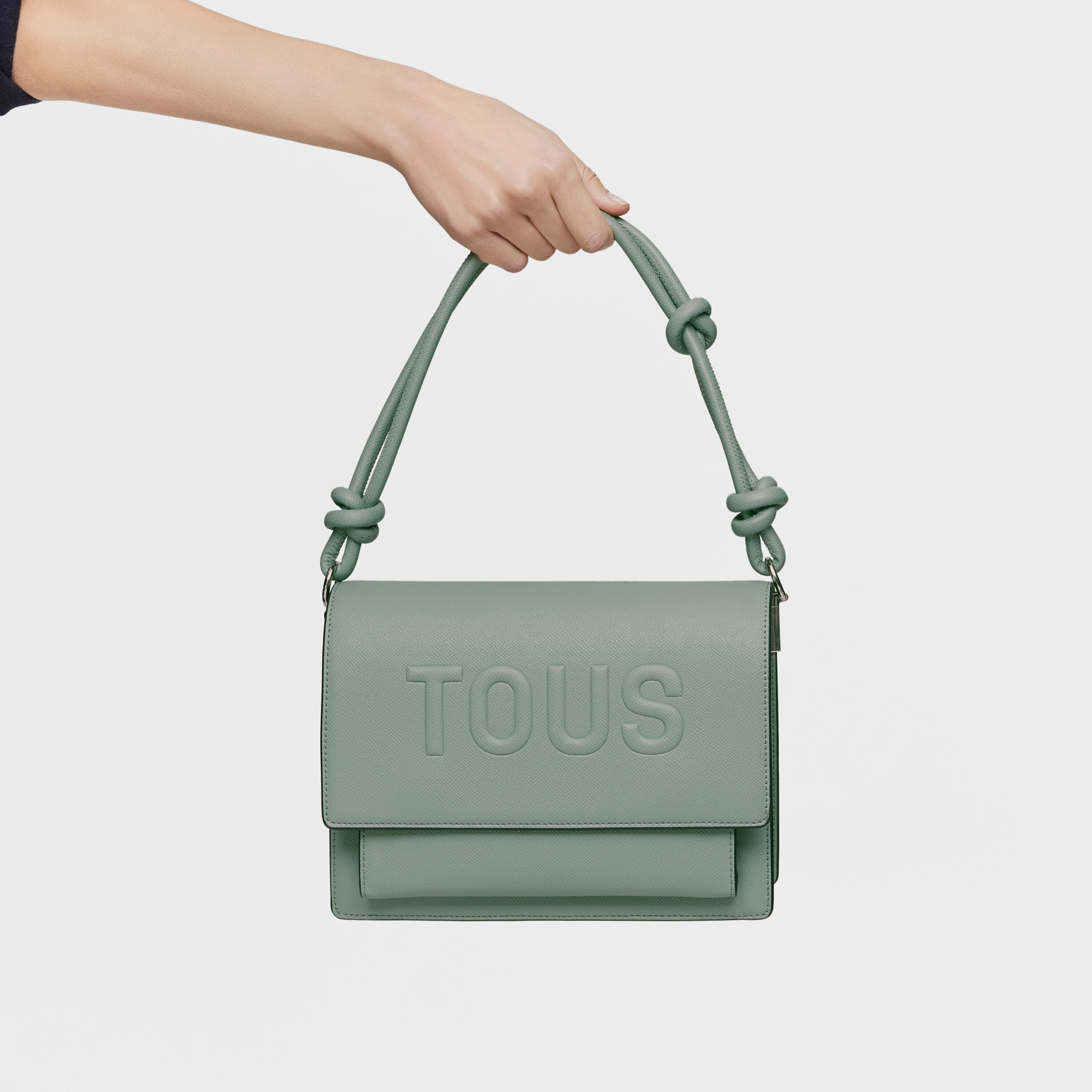 Medium stone gray Audree Crossbody bag TOUS La Rue New | TOUS