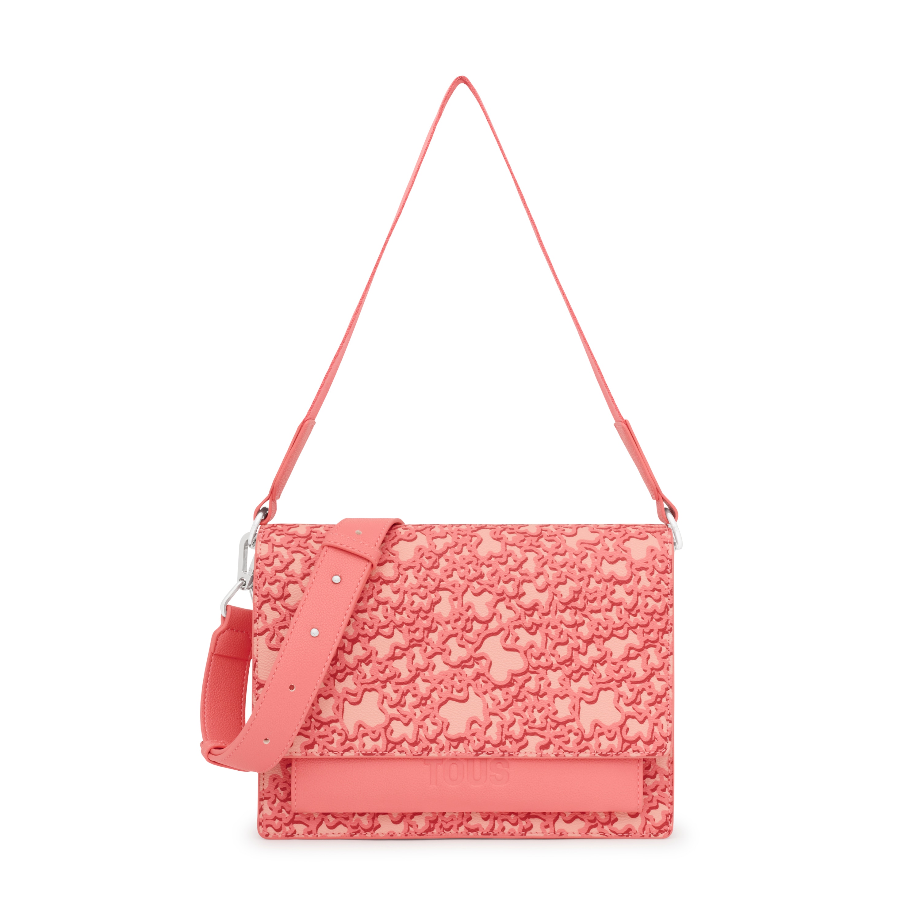 Medium coral-colored Audree Crossbody bag Kaos Mini Evolution
