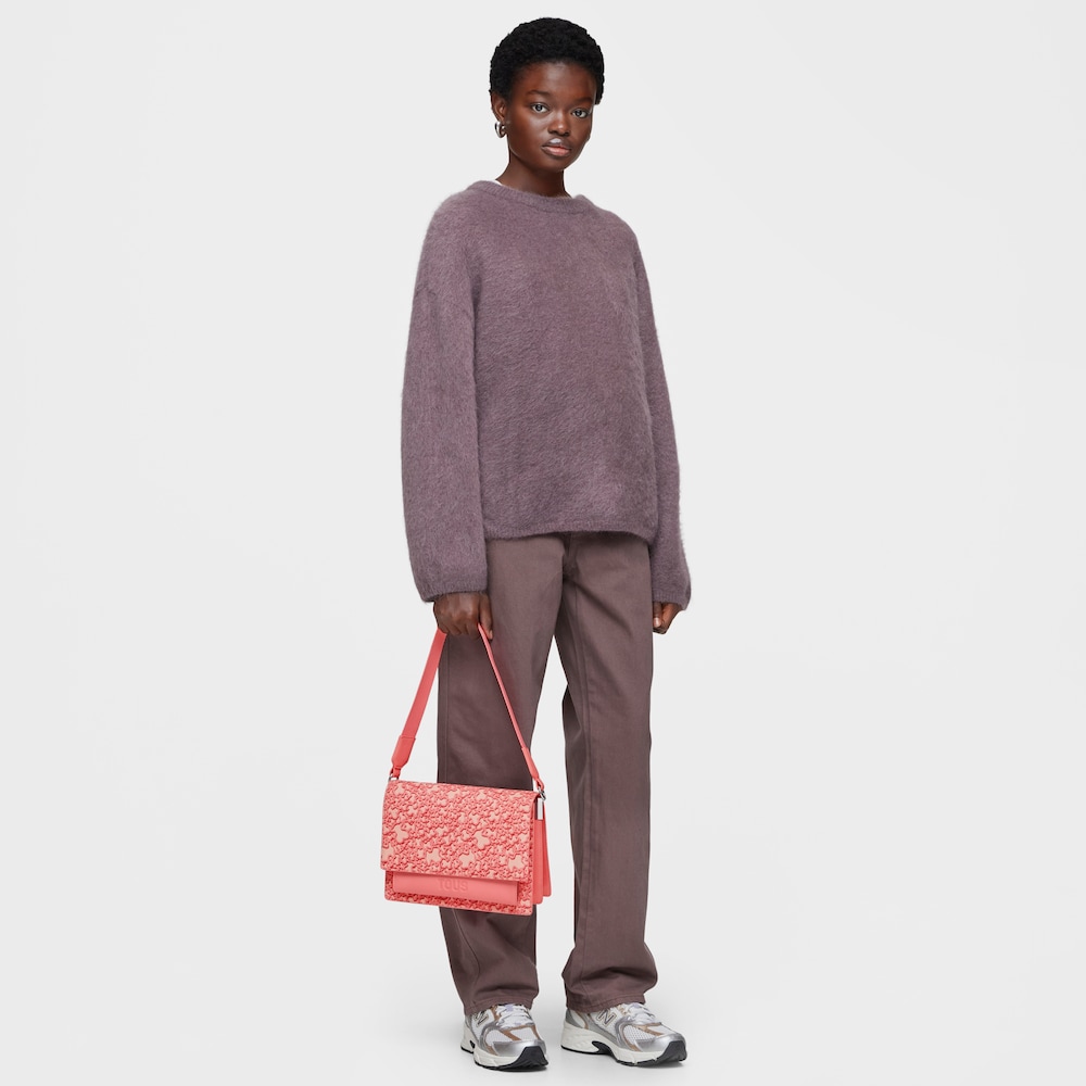 Średnia koralowa torebka przez ramię Kaos Mini Evolution Audree