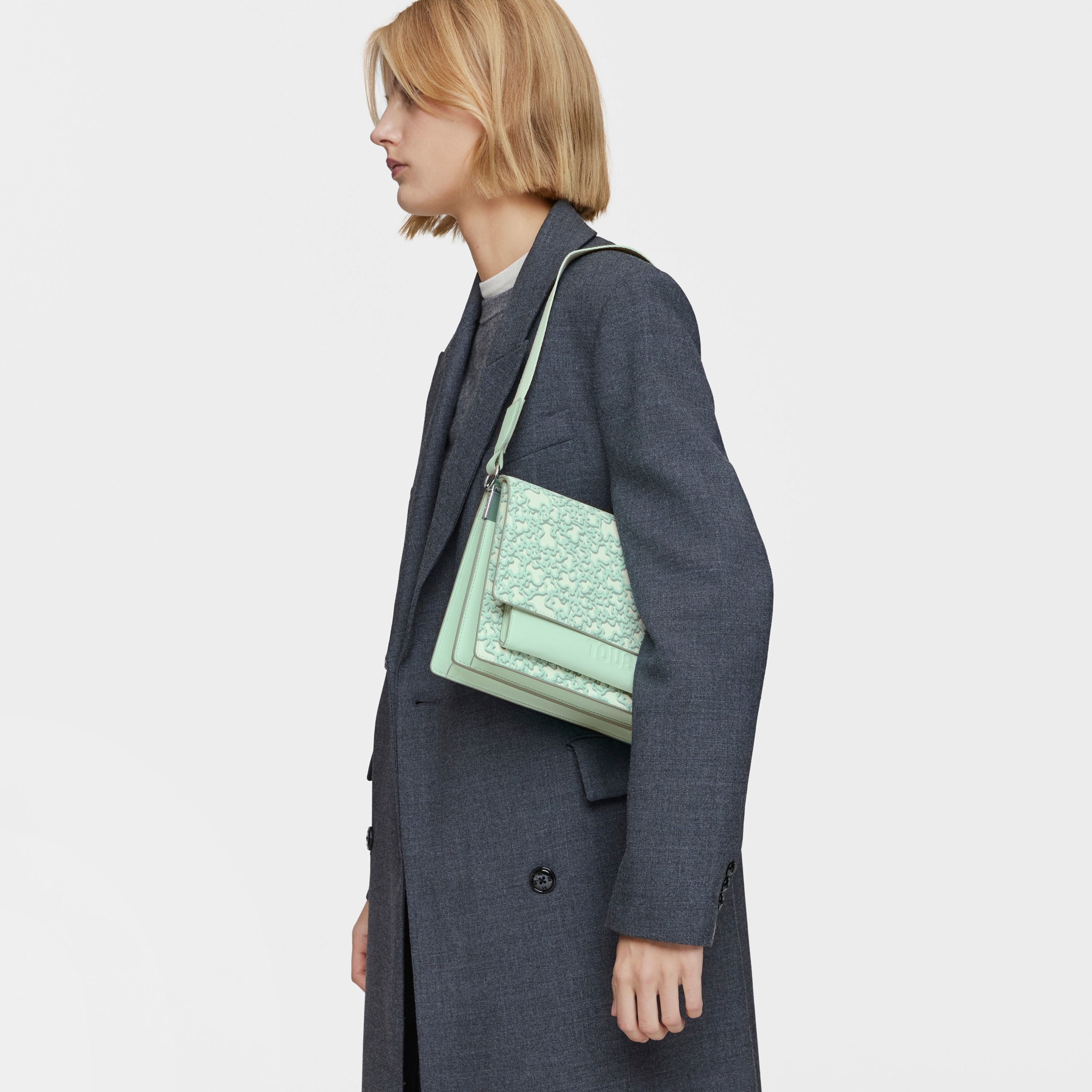 Medium mint green Audree Crossbody bag Kaos Mini Evolution