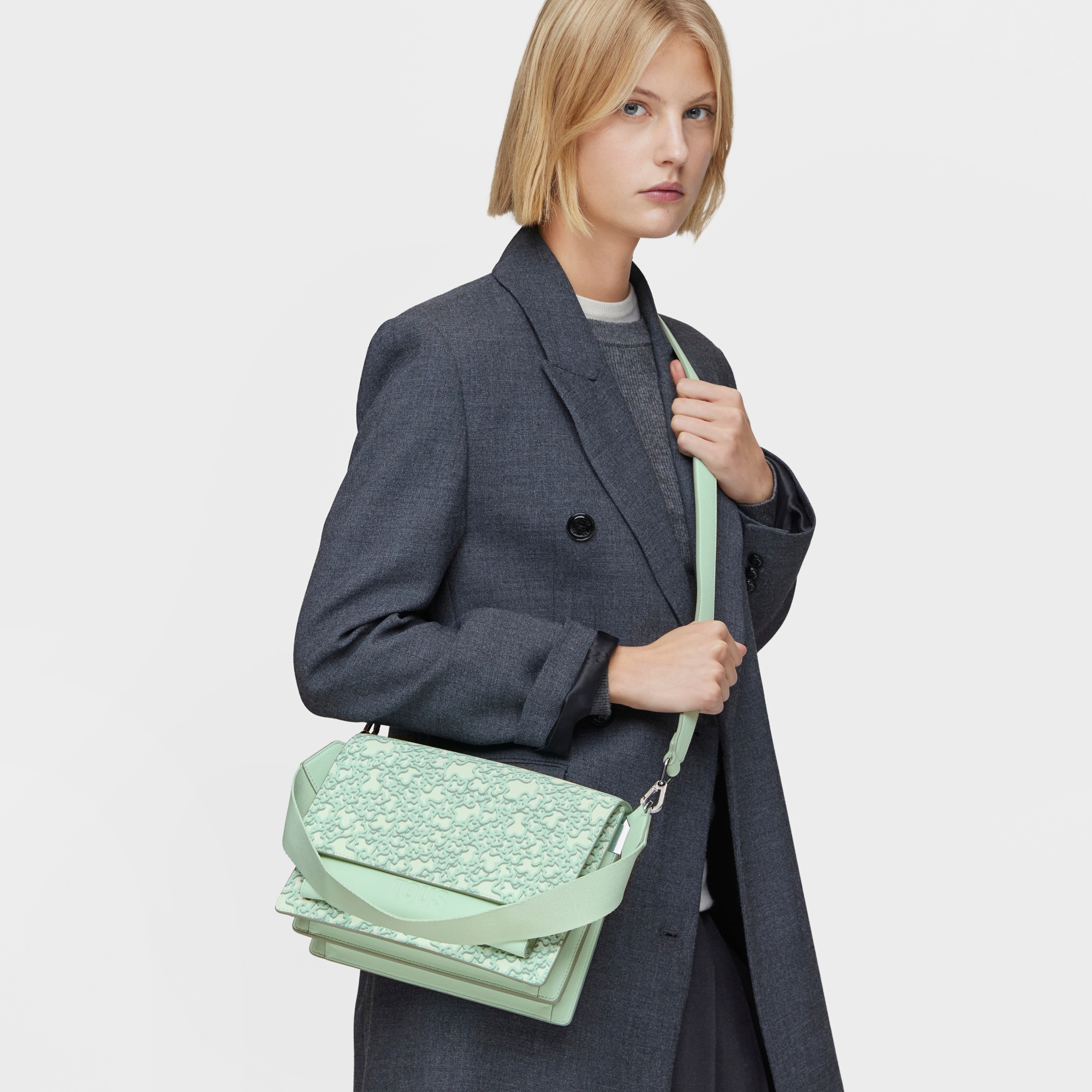 Medium mint green Audree Crossbody bag Kaos Mini Evolution