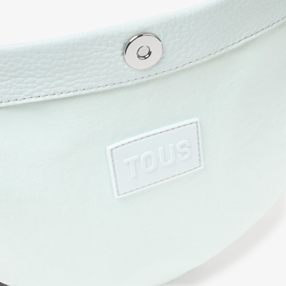 Bolso de hombro de piel azul claro TOUS Miranda