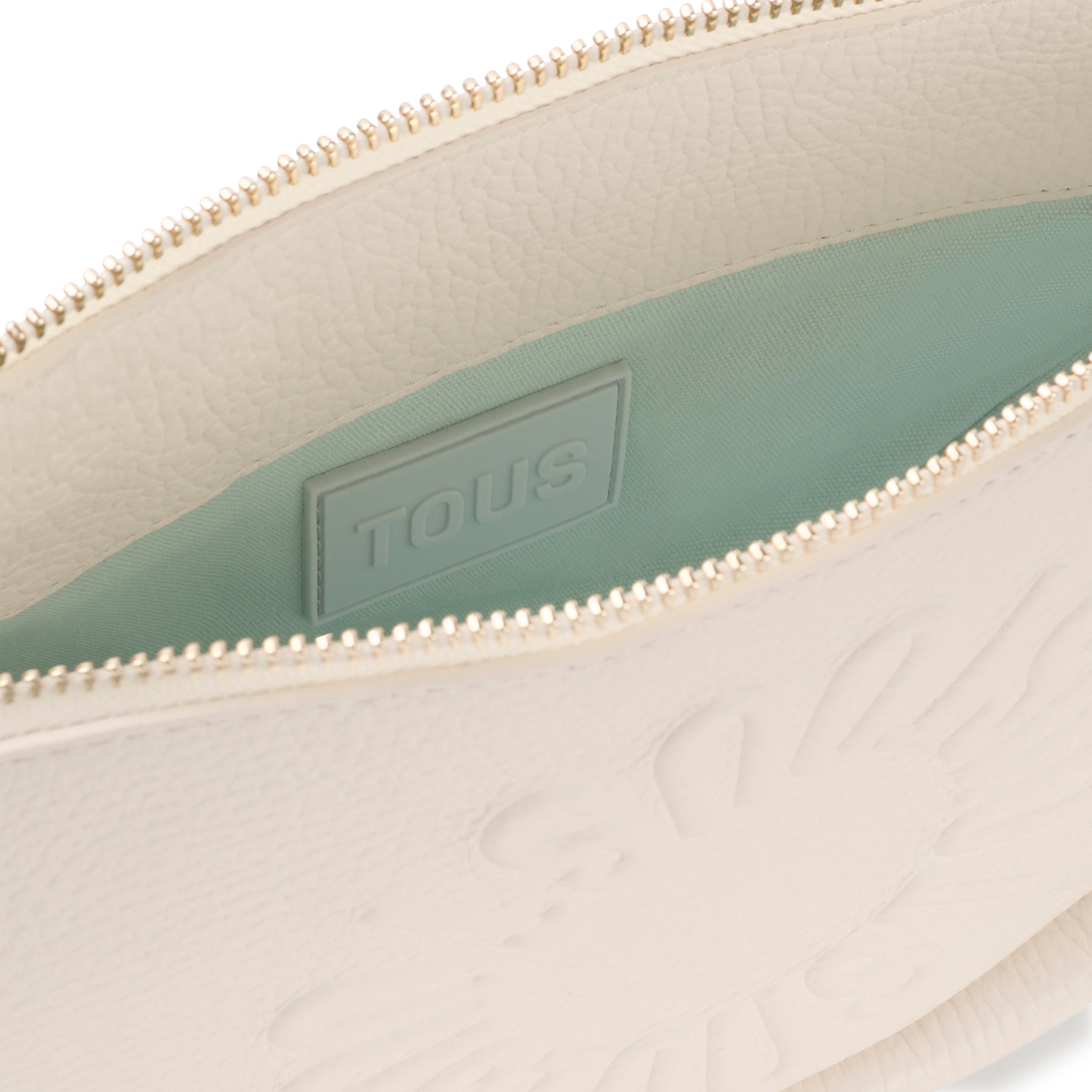 Medium beige leather Crossbody bag TOUS Miranda