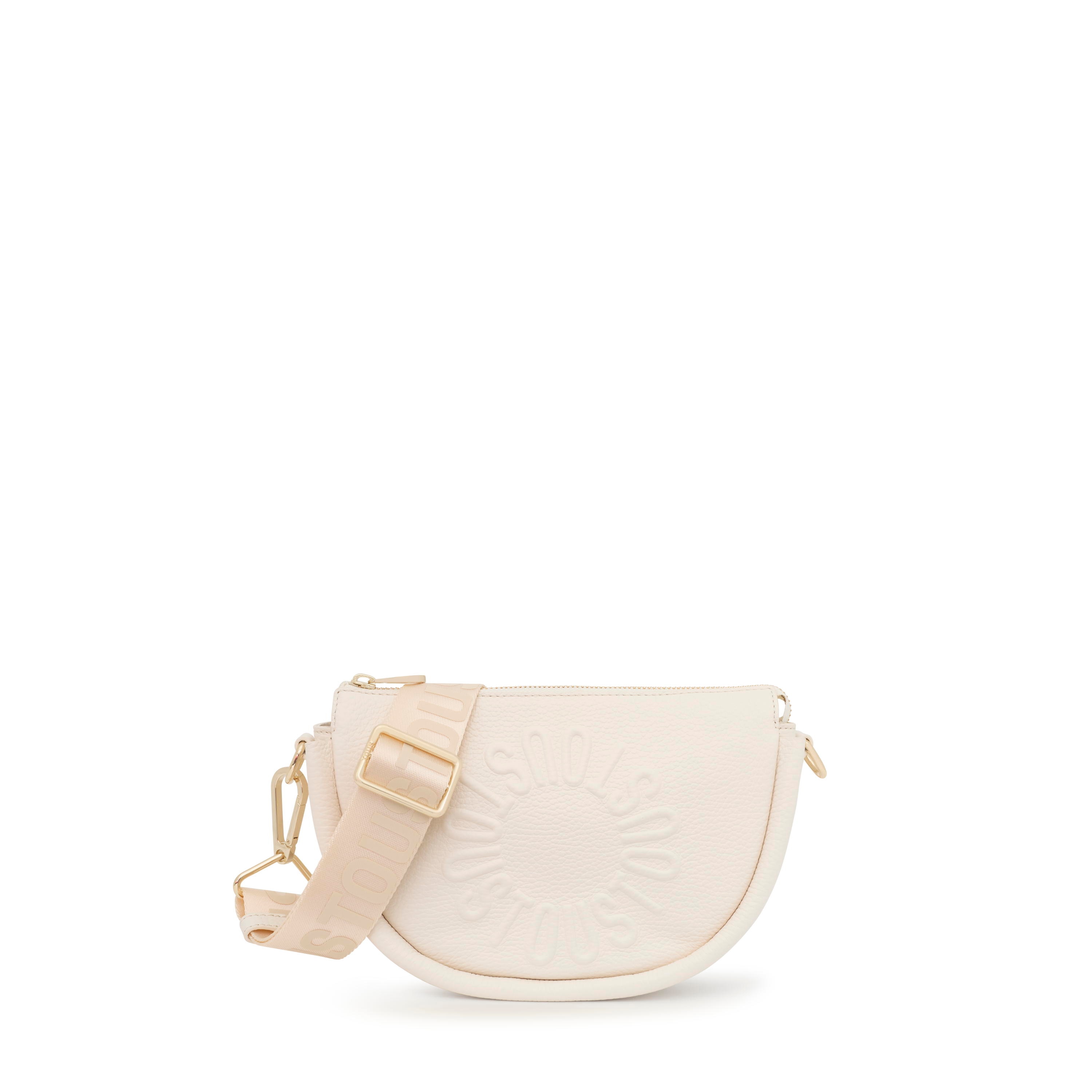 Medium beige leather Crossbody bag TOUS Miranda