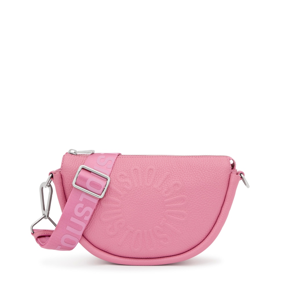 Medium dark pink leather Crossbody bag TOUS Miranda image number 0