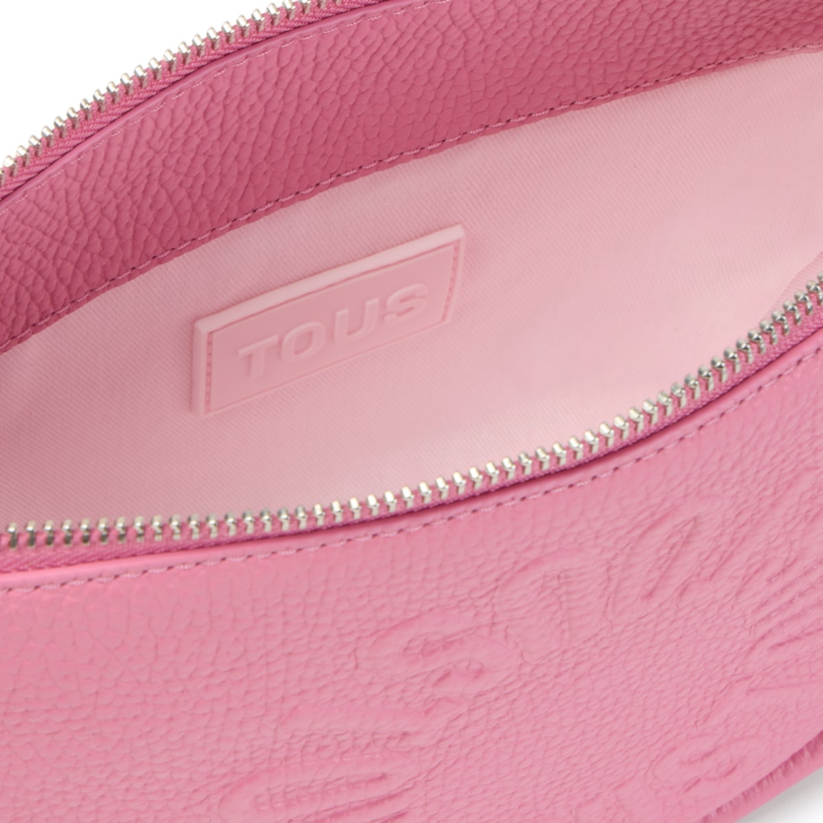 Medium dark pink leather Crossbody bag TOUS Miranda