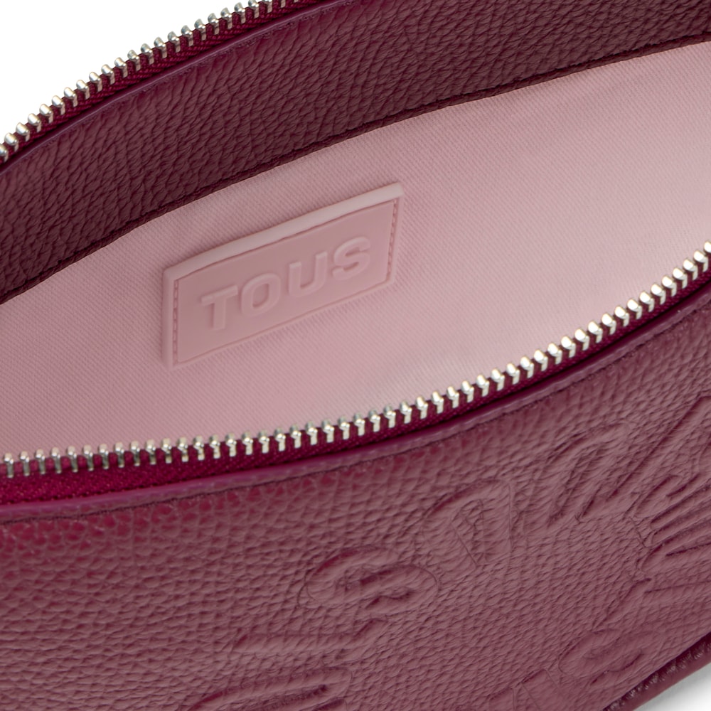 Medium burgundy leather Crossbody bag TOUS Miranda image number 2