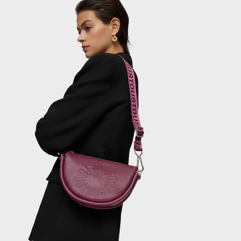 Medium burgundy leather Crossbody bag TOUS Miranda image number 3