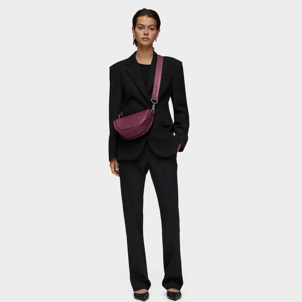 Medium burgundy leather Crossbody bag TOUS Miranda image number 4