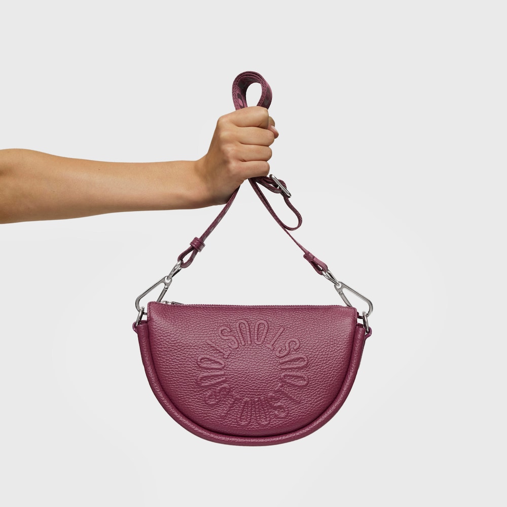 Medium burgundy leather Crossbody bag TOUS Miranda