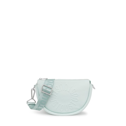 Medium light blue leather Crossbody bag TOUS Miranda