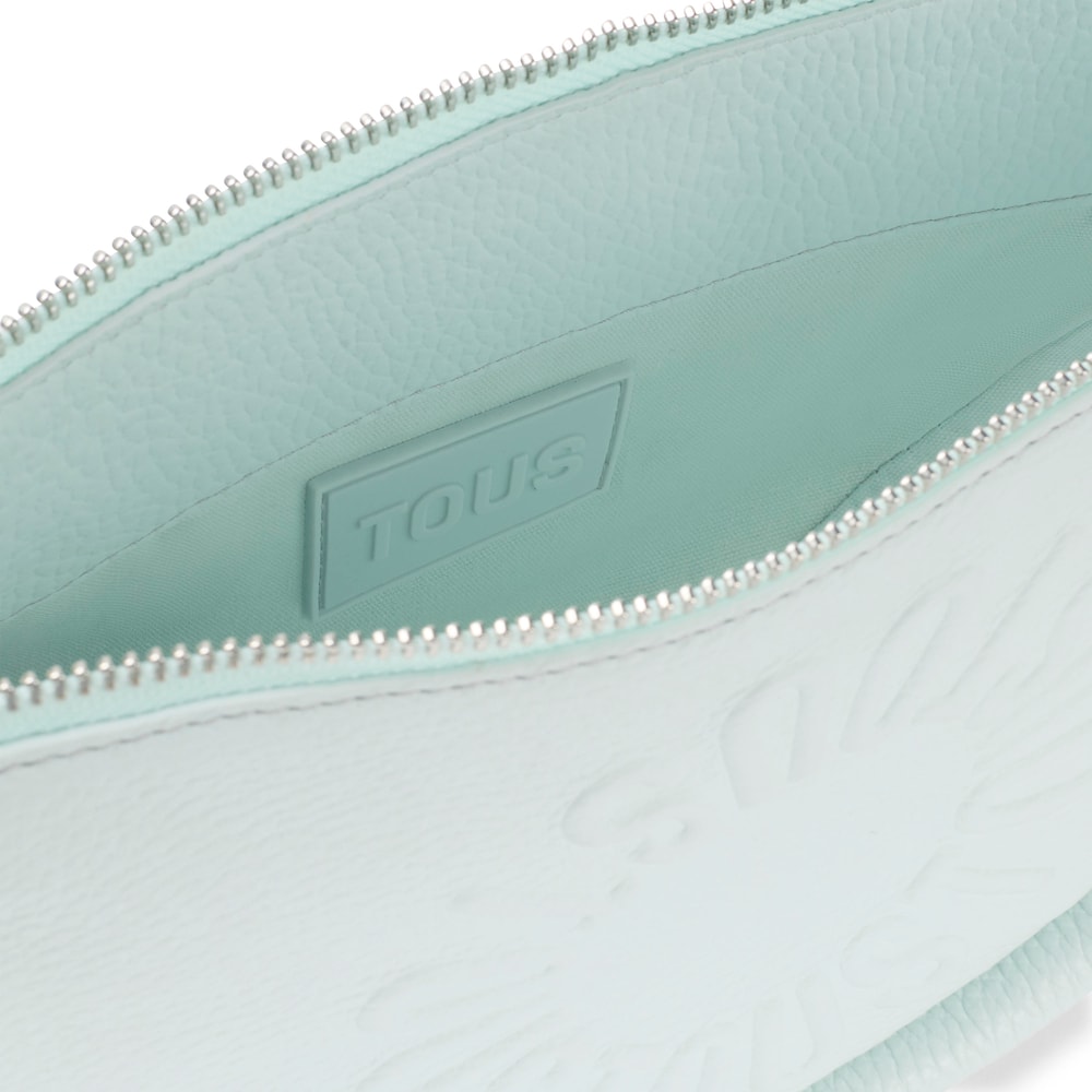 Medium light blue leather Crossbody bag TOUS Miranda