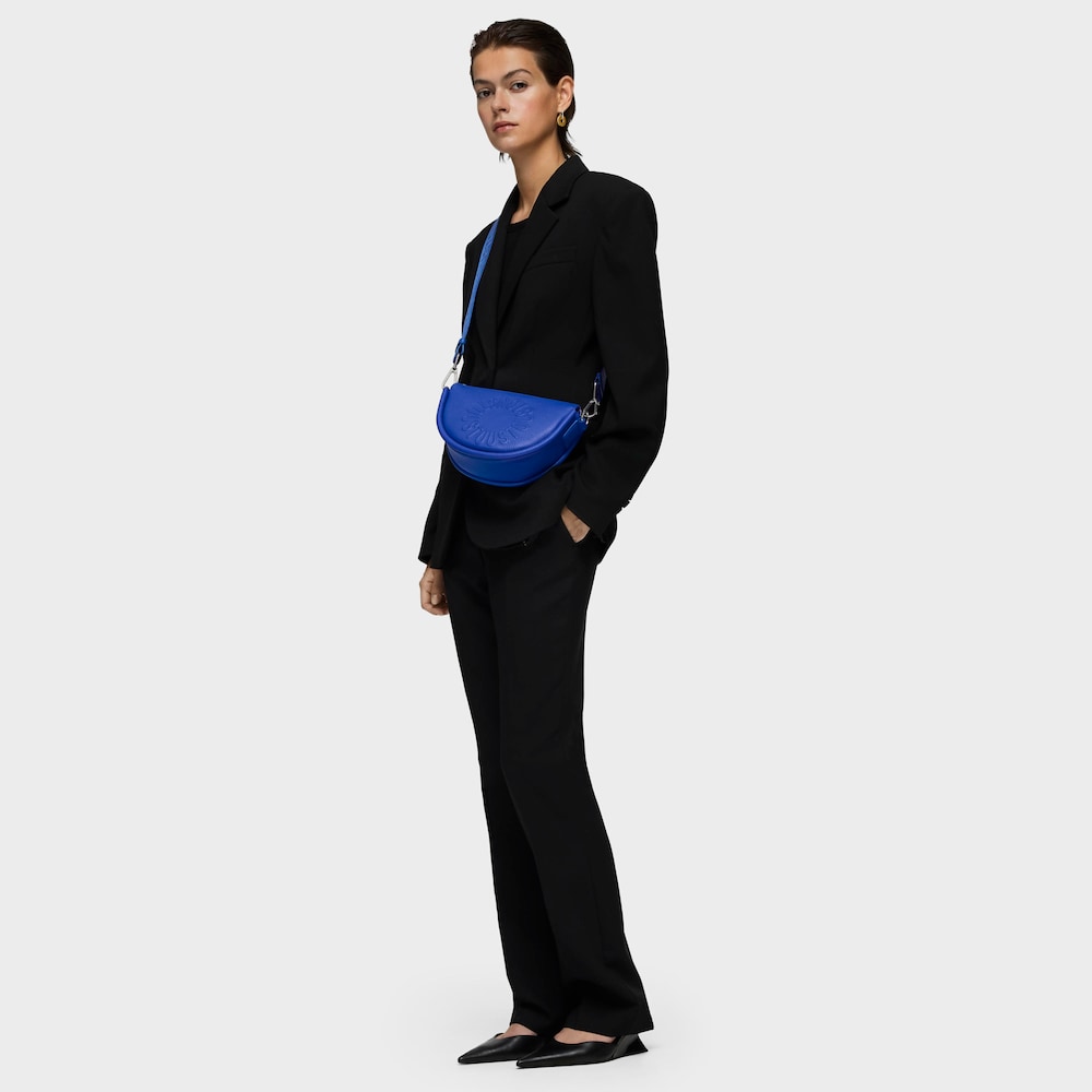 Medium electric blue leather Crossbody bag TOUS Miranda