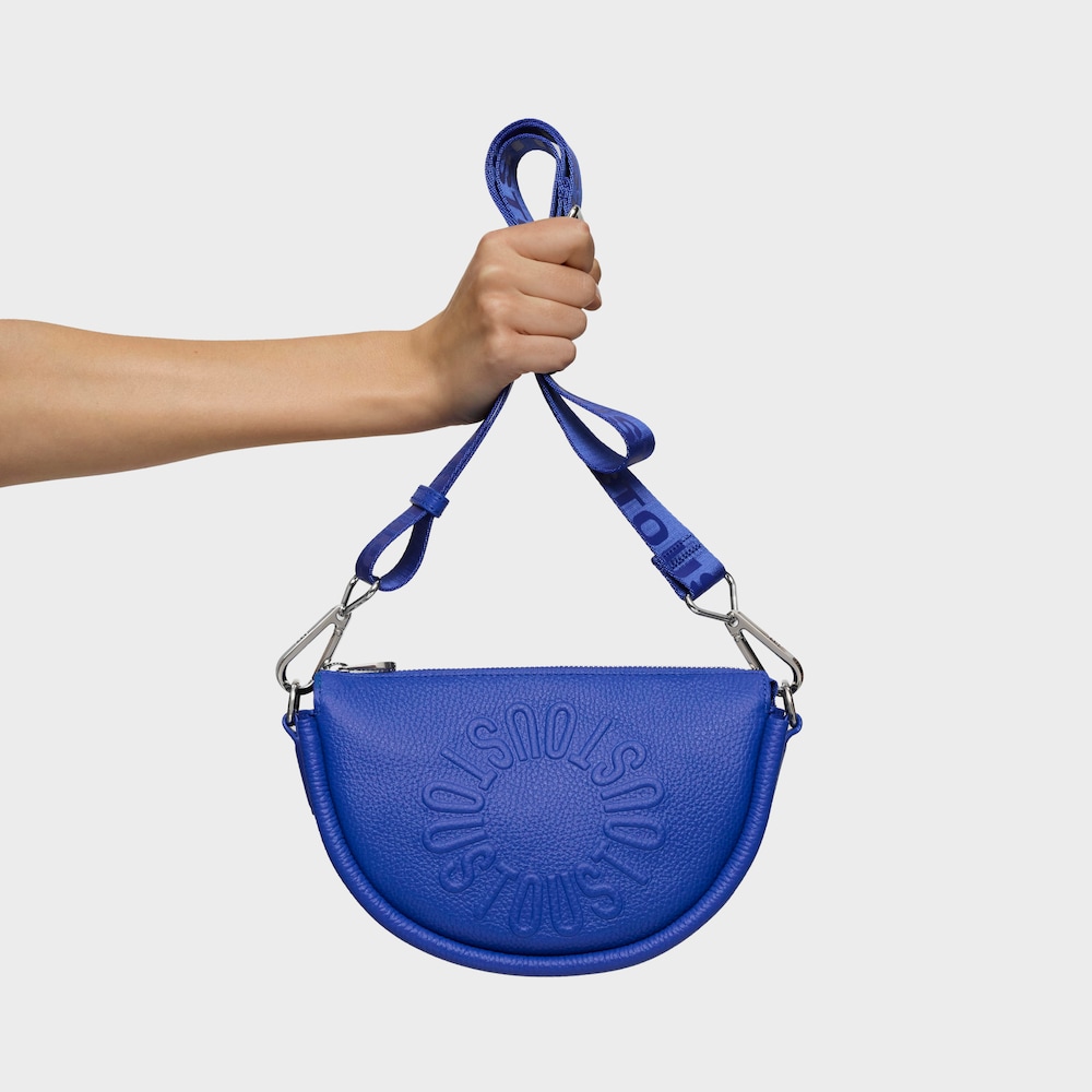 Medium electric blue leather Crossbody bag TOUS Miranda