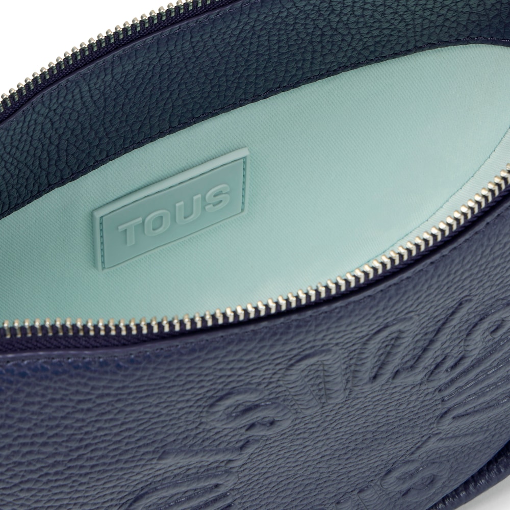 Medium navy blue leather Crossbody bag TOUS Miranda image number 2