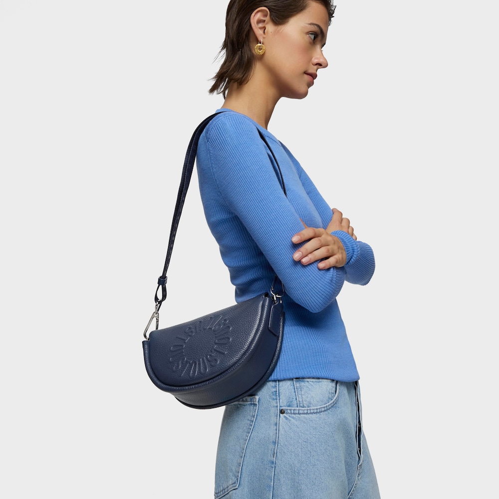 Medium navy blue leather Crossbody bag TOUS Miranda image number 3