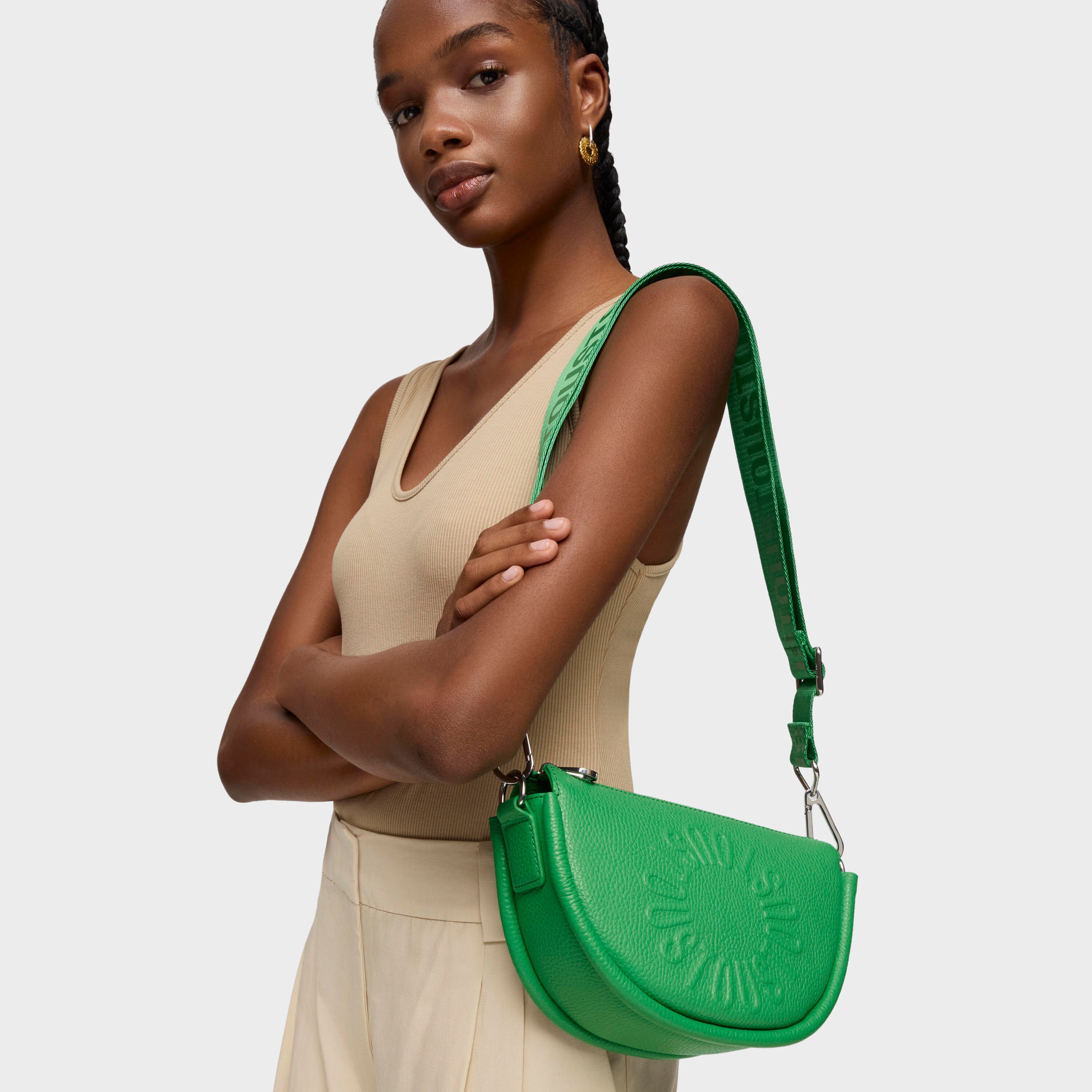 Medium green leather Crossbody bag TOUS Miranda | TOUS