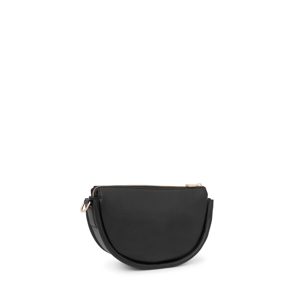 Medium black leather Crossbody bag TOUS Miranda