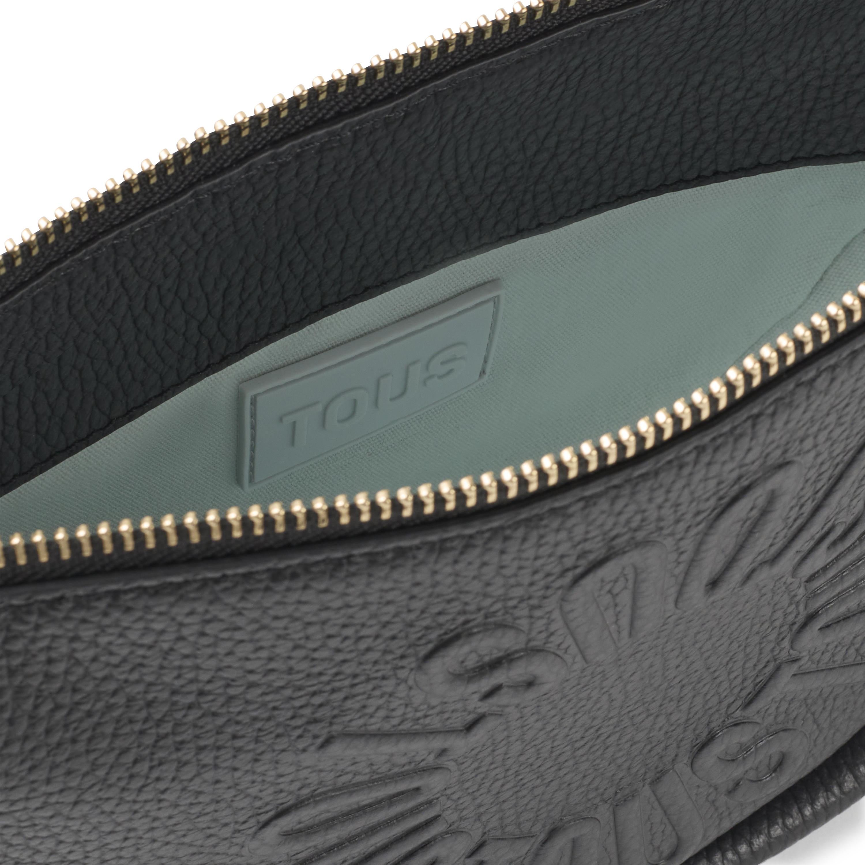 Medium black leather Crossbody bag TOUS Miranda