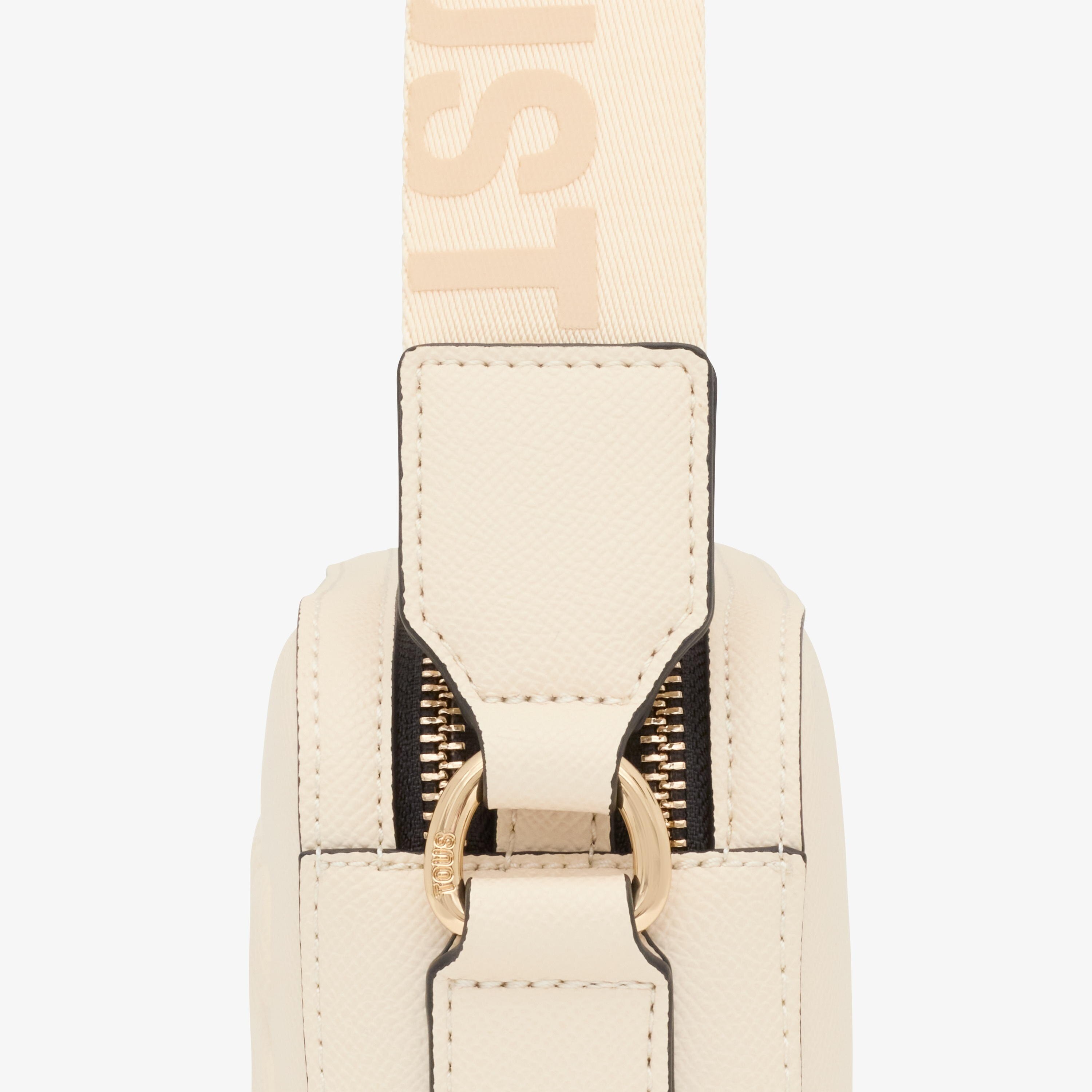 Beige Crossbody reporter bag TOUS La Rue New