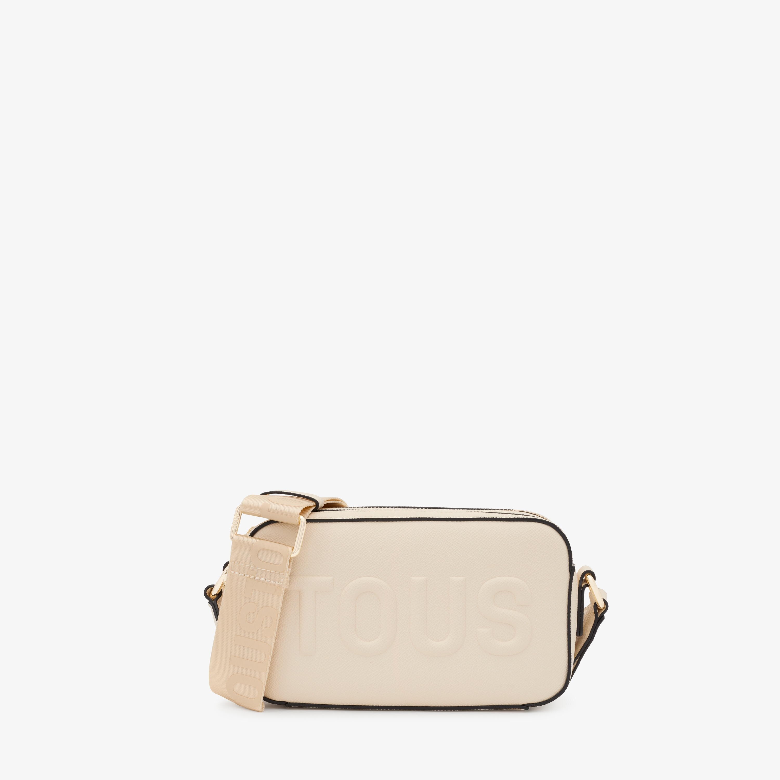 Beige Crossbody reporter bag TOUS La Rue New