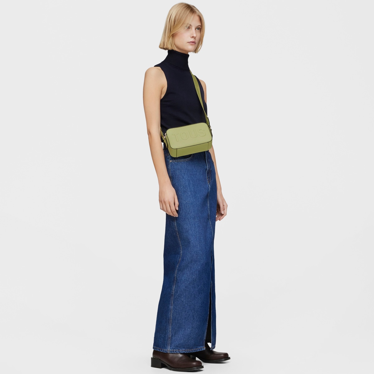 Green Crossbody reporter bag TOUS La Rue New