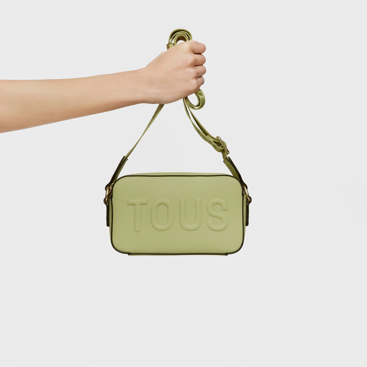 Green Crossbody reporter bag TOUS La Rue New