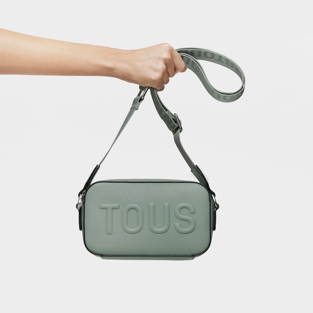 Stone gray TOUS La Rue New Crossbody reporter bag