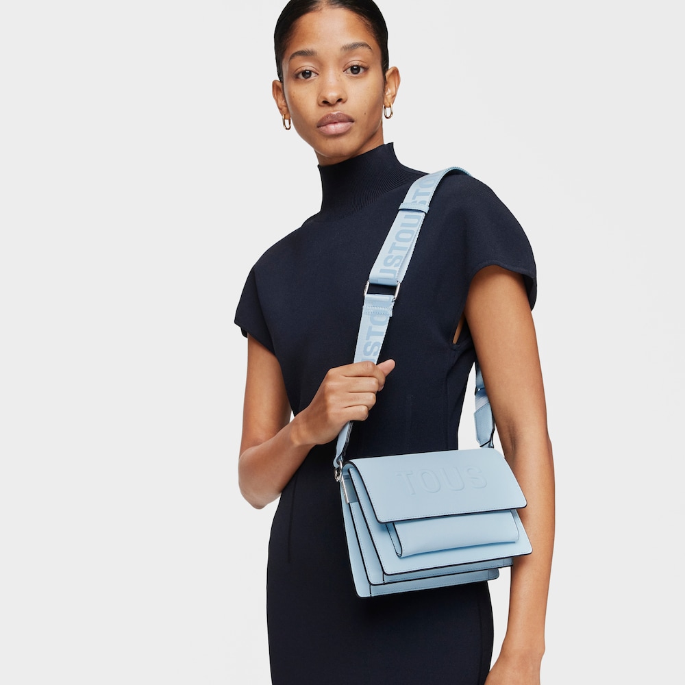 Mala de tiracolo pequena Audree azul-claro TOUS La Rue New