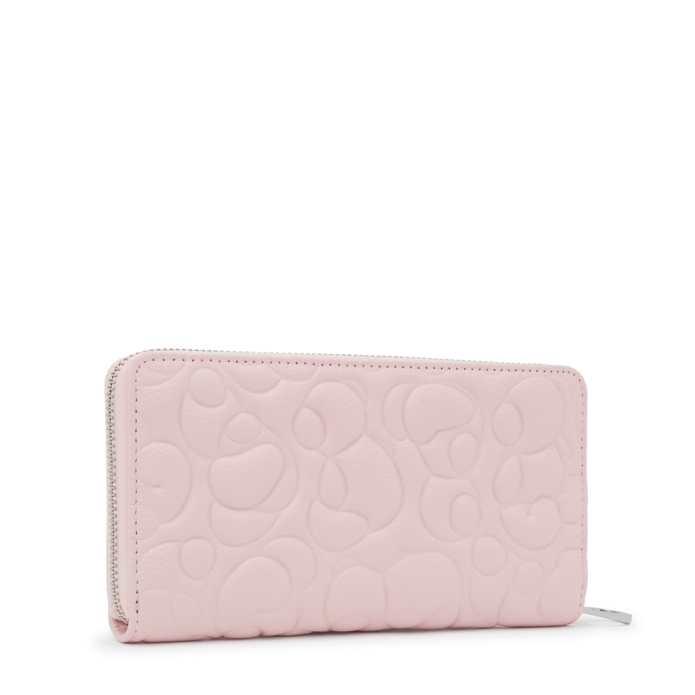 Pale pink leather Wallet TOUS Greta image number 1
