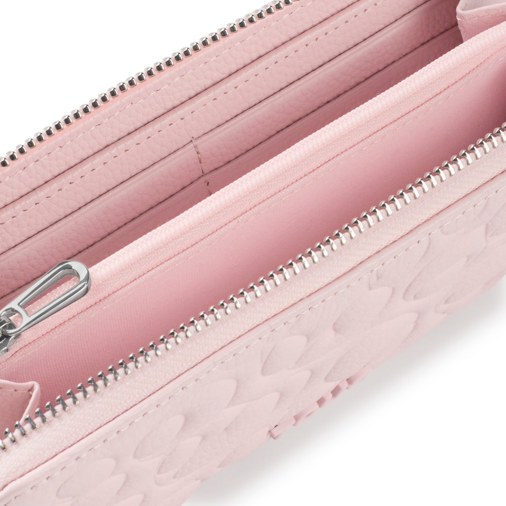 Pale pink leather Wallet TOUS Greta image number 2