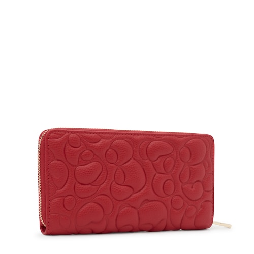 Red leather Wallet TOUS Greta