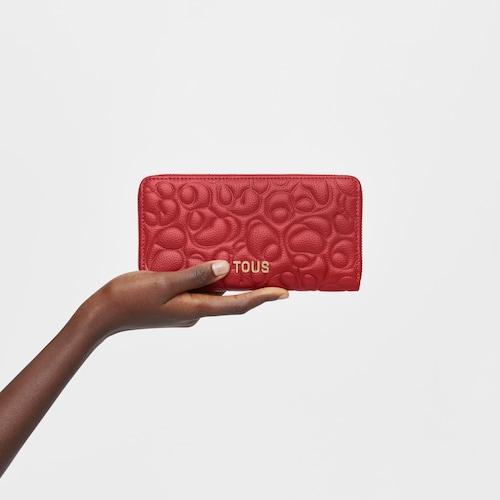 Red leather Wallet TOUS Greta