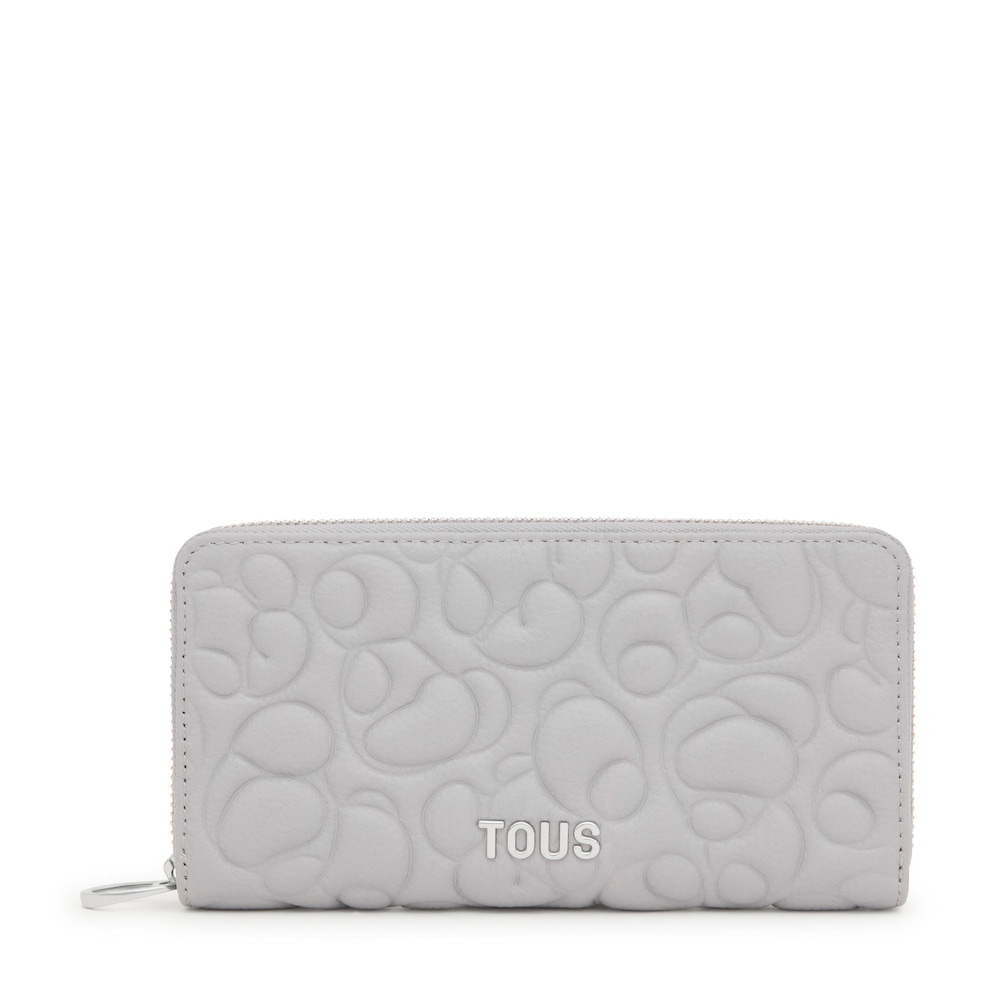 Billetera de piel gris TOUS Greta image number 0