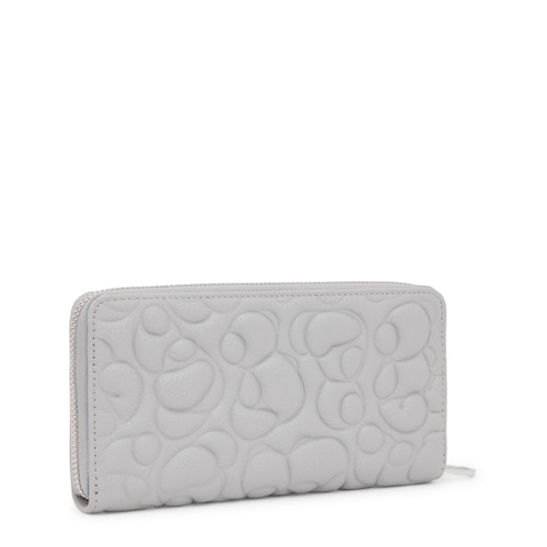 Billetera de piel gris TOUS Greta