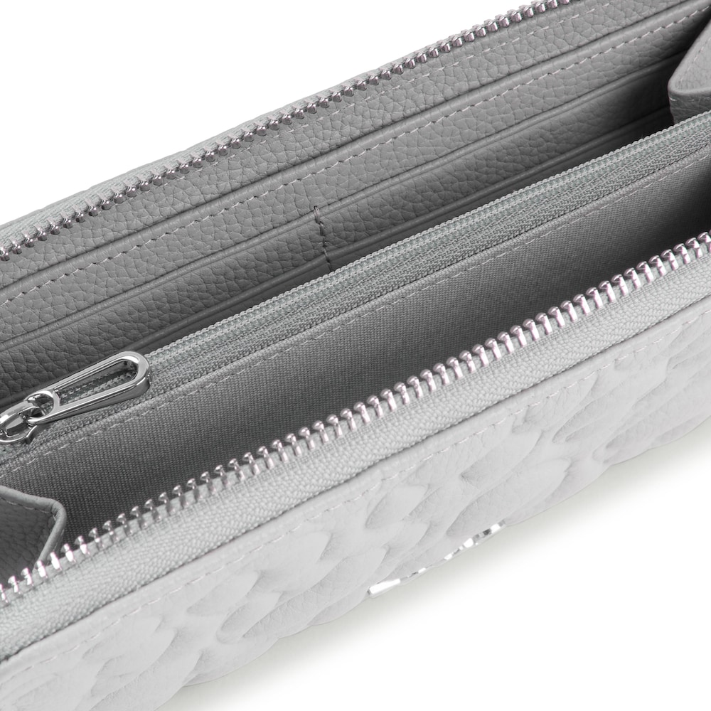 Szary sk&oacute;rzany portfel TOUS Greta