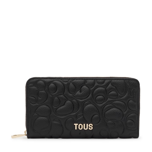 Black leather Wallet TOUS Greta