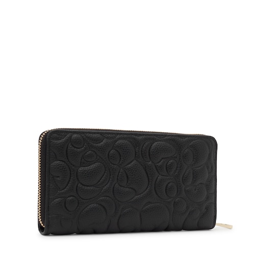 Black leather Wallet TOUS Greta