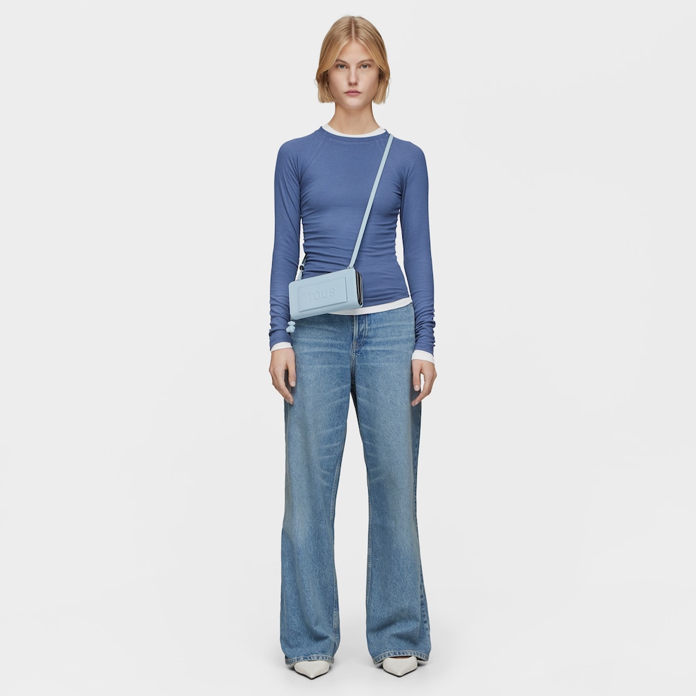 Light blue TOUS La Rue New Wallet-Cellphone case