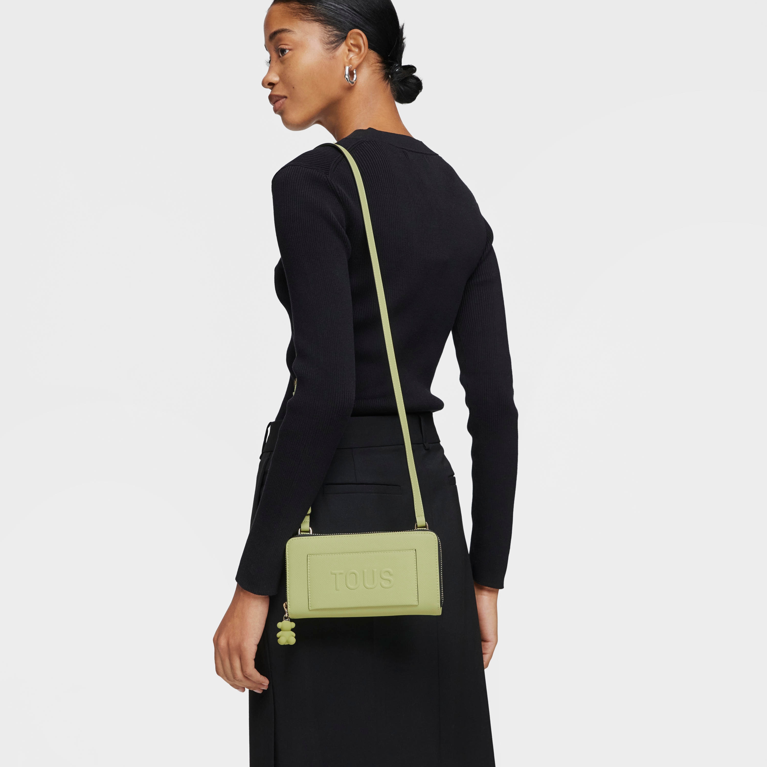 Green Wallet-cellphone case TOUS La Rue New