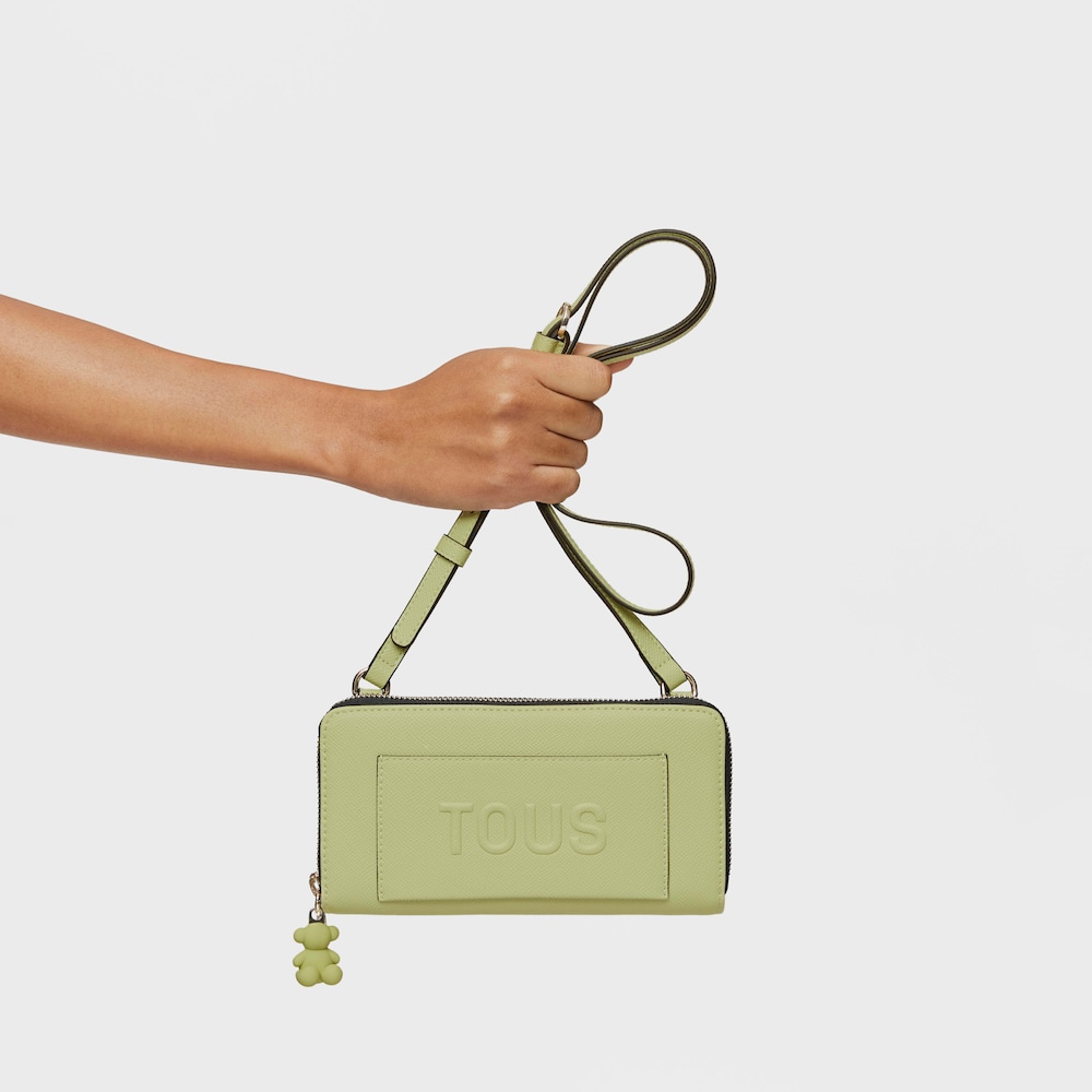 Green Wallet-cellphone case TOUS La Rue New