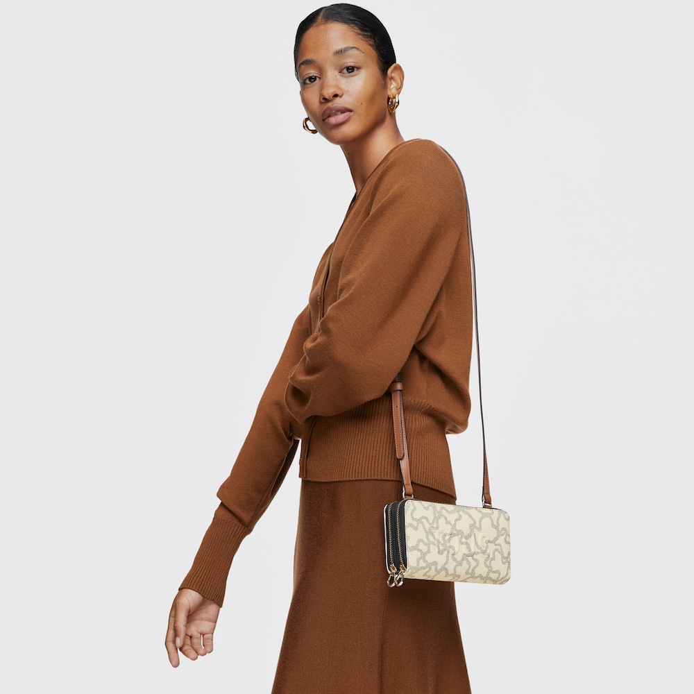 Beige Wallet-cellphone case Kaos Icon