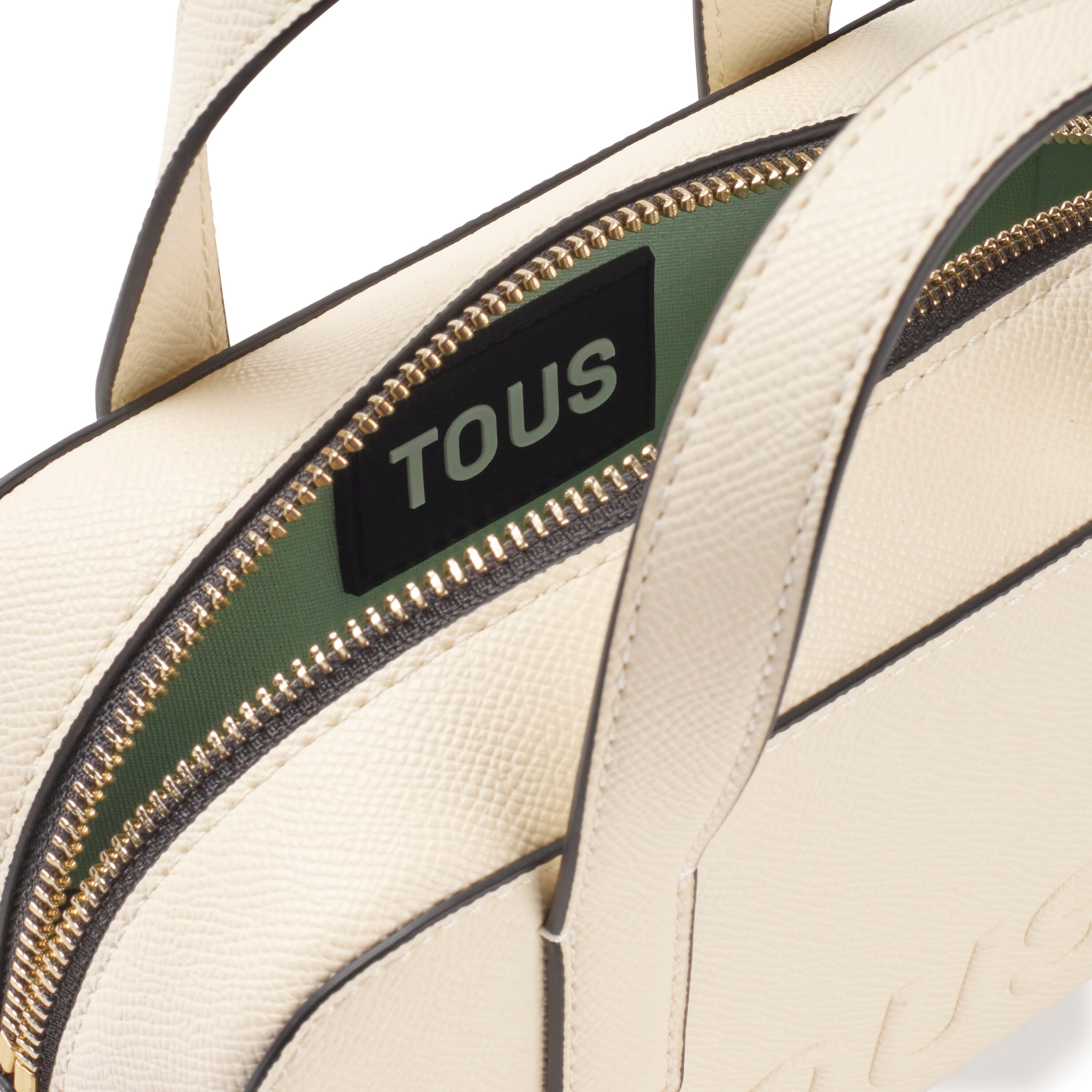 Small beige Bowling bag TOUS La Rue New